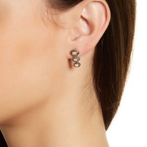 NWT House of Harlow Tanta 3-Stone Earrings